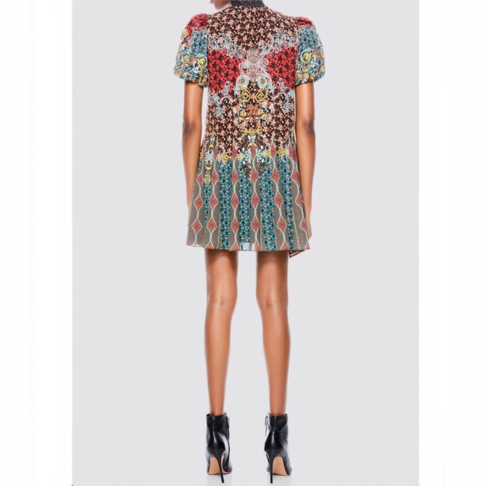 NWT Alice + Olivia Janis Godet Mini Dress Sz 10 - Picture 4 of 8